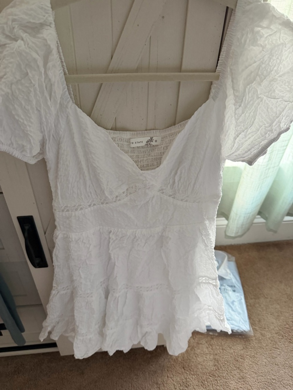 altar’d state white dress size medium